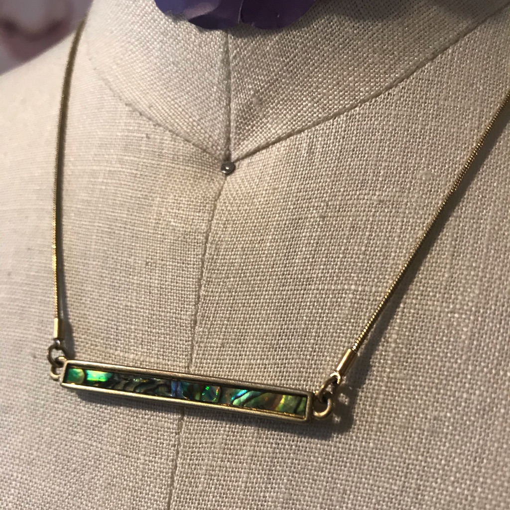 Rachel Roy Reversible Abalone Necklace 12$
